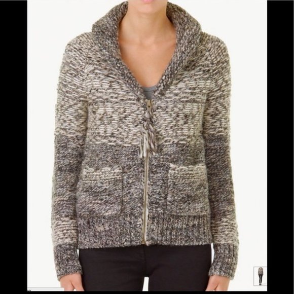 WILFRED FREE Erable Wool Alpaca Zip Up Cardigan - Picture 1 of 5